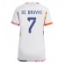 Cheap Belgium Kevin De Bruyne #7 Away Football Shirt Women World Cup 2022 Short Sleeve